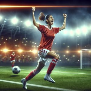 Soccer skills celebration