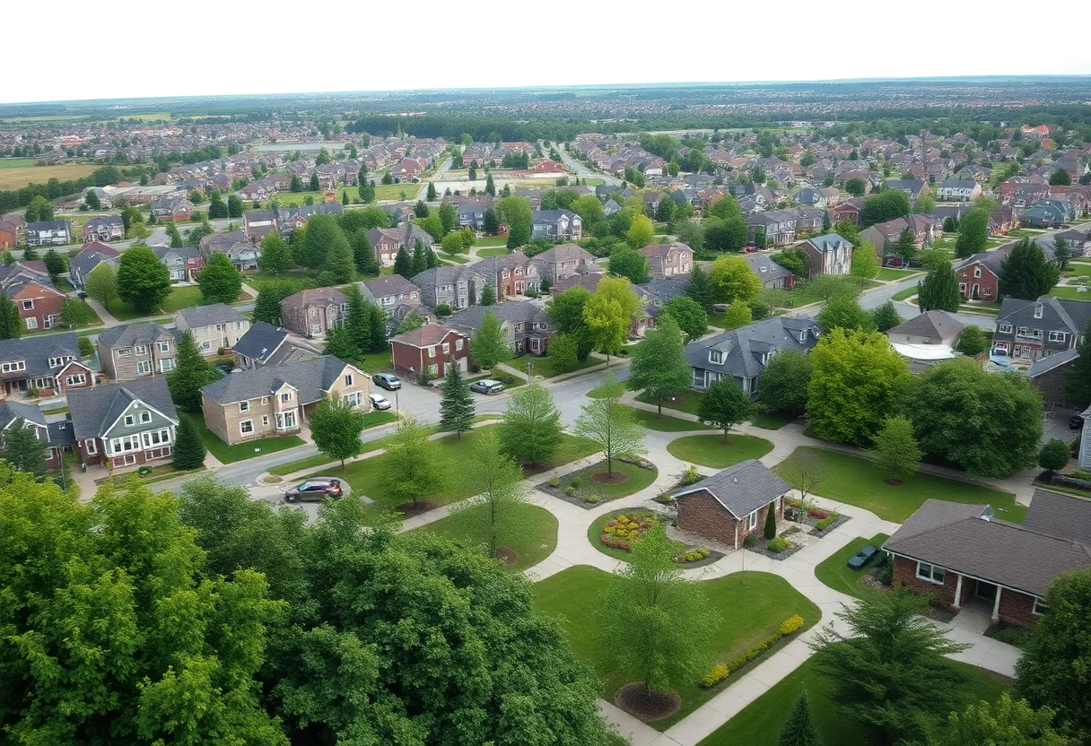 View of Pecan Acres neighborhood in Starkville, highlighting community and development.
