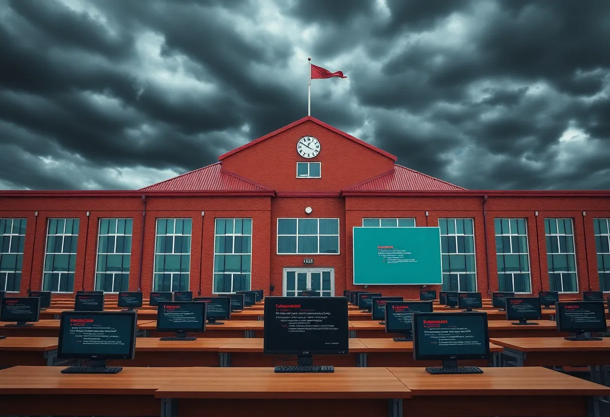 School classroom disrupted by cyber attack