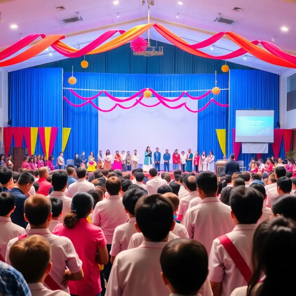 Audience at Starkville Winter Convocation enjoying student performances and speeches.