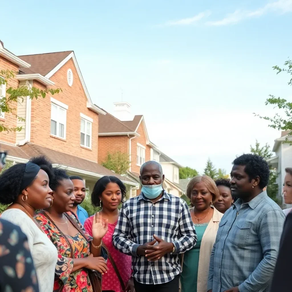 Residents of Clay County discussing community safety