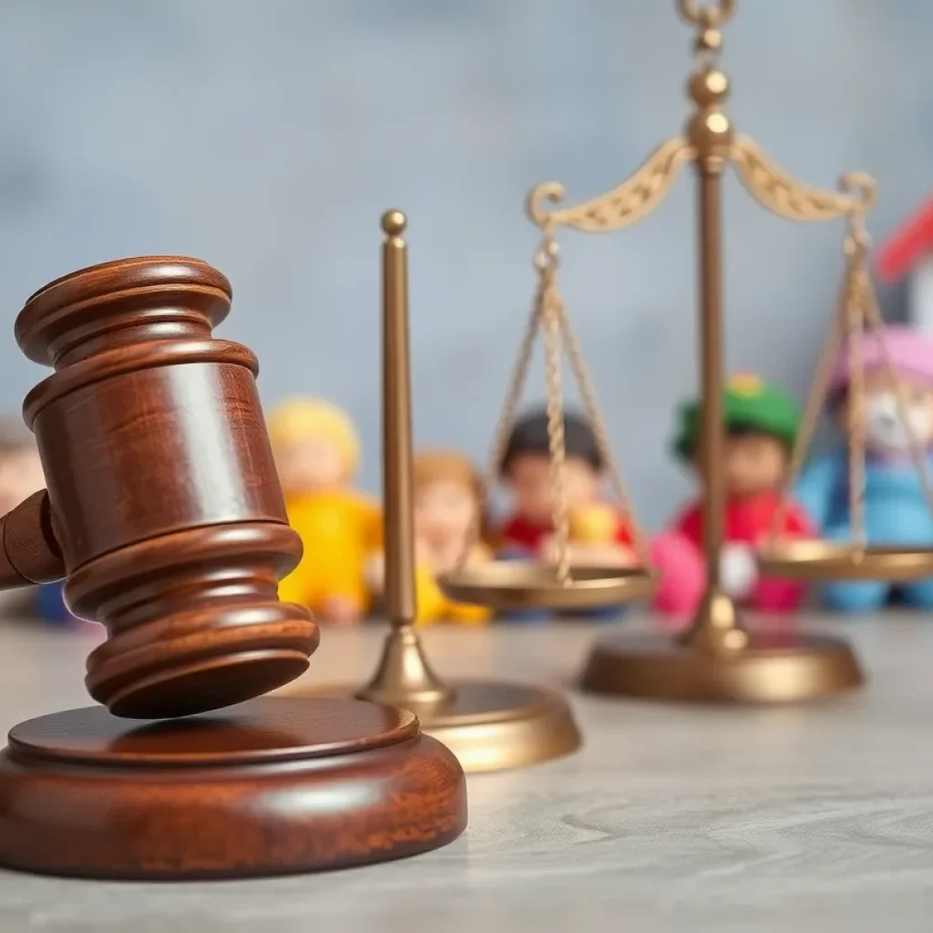 Symbolic representation of justice for child victims of abuse.