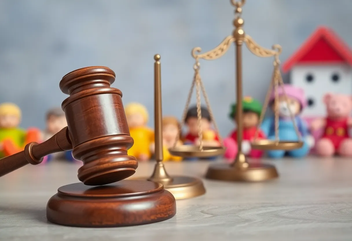 Symbolic representation of justice for child victims of abuse.