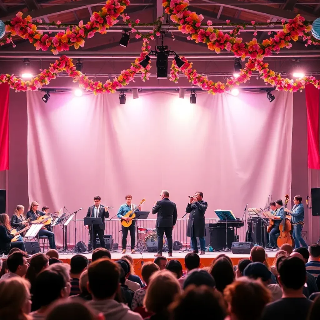 Musicians performing at the spring concert series at Mississippi State University.