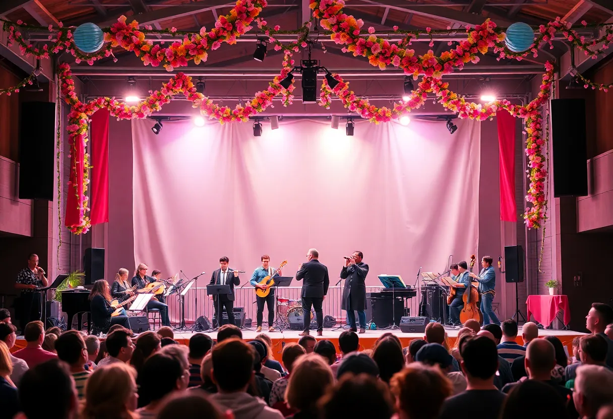 Musicians performing at the spring concert series at Mississippi State University.