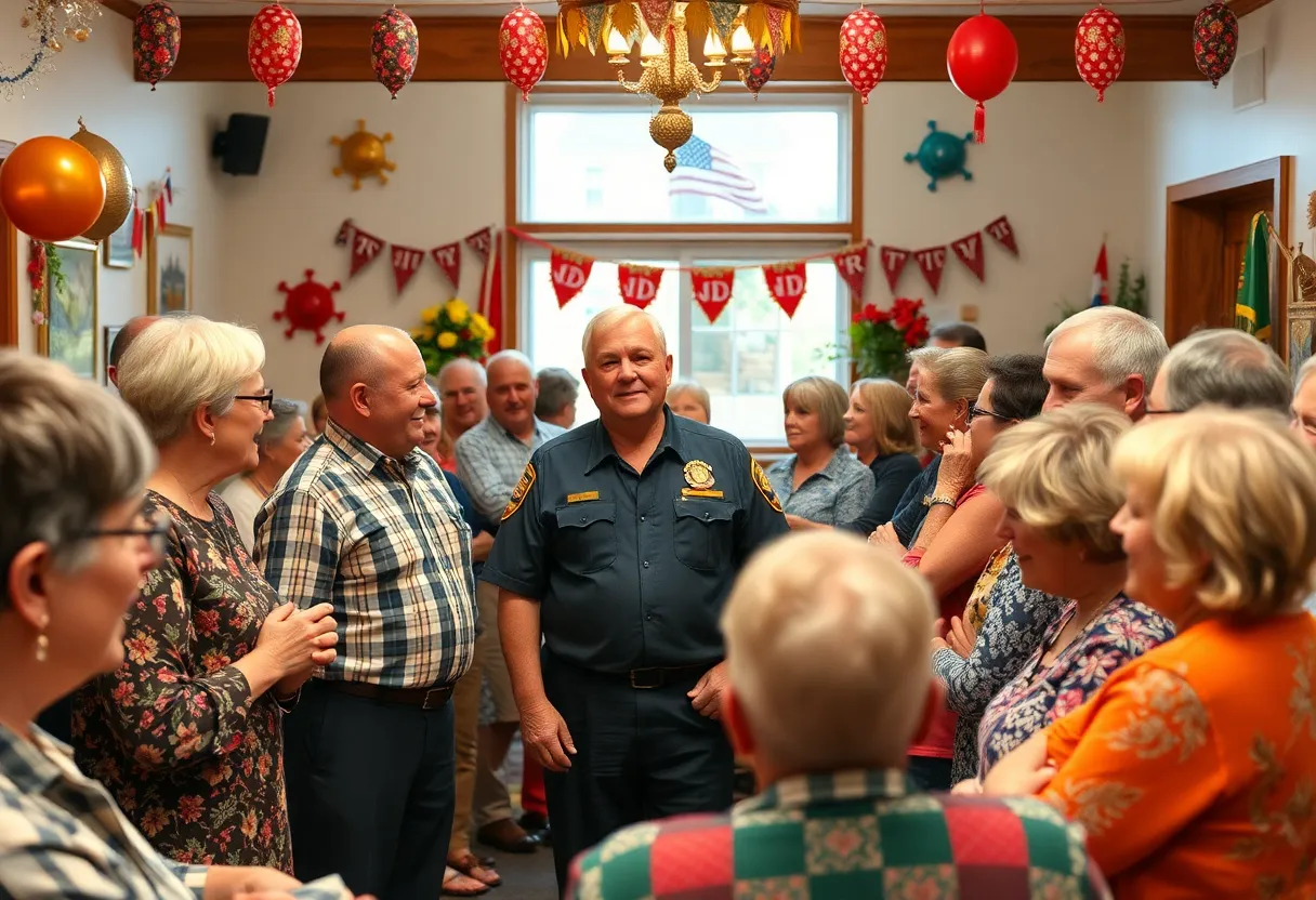 Community gathering for Starkville Fire Chief retirement celebration
