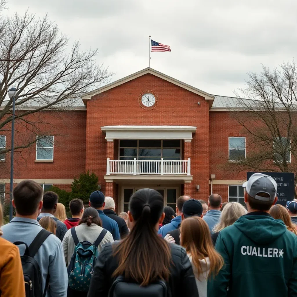 Concerned community around Starkville High School