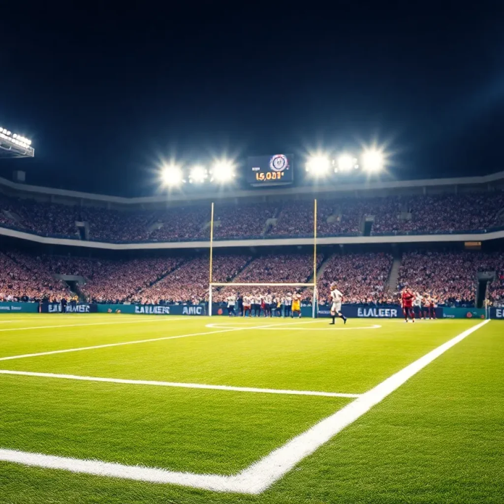 Starkville High School football team on the field