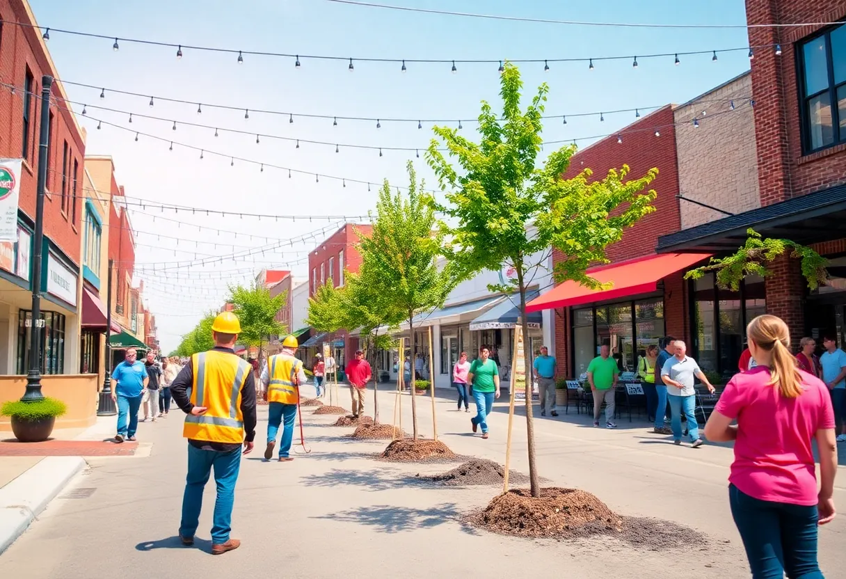 Live stream view of Starkville's Main Street revitalization project