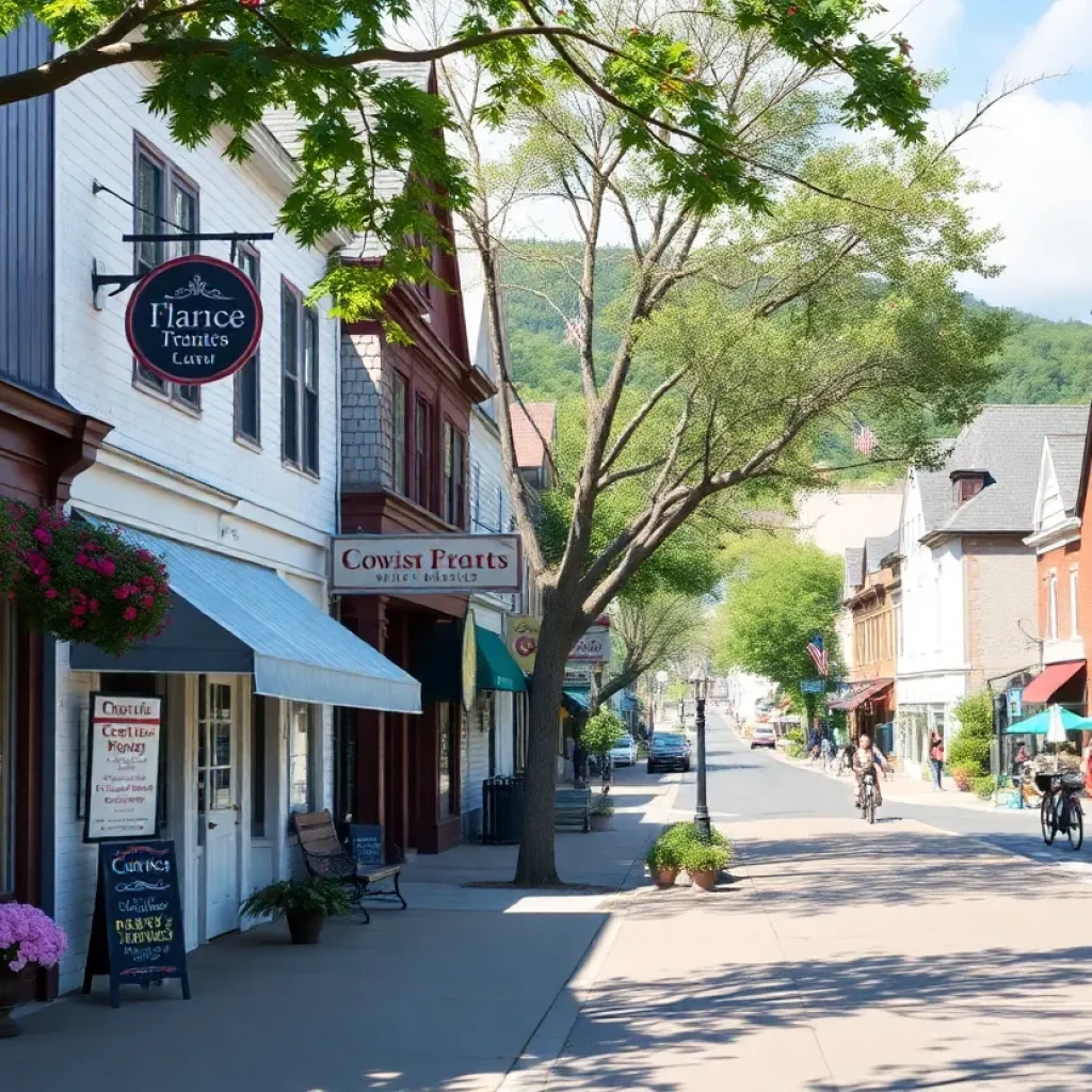 A view of Starkville, MS, featuring local businesses and a welcoming atmosphere.