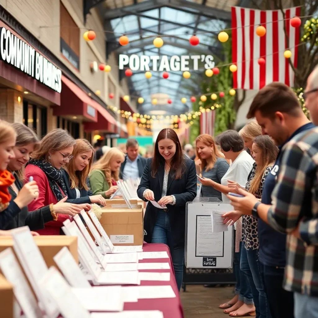 Residents of Starkville excitedly participating in the Readers' Choice contest