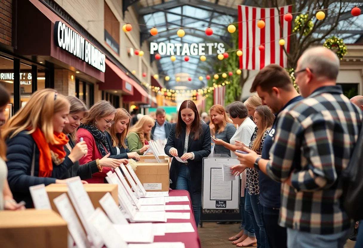 Residents of Starkville excitedly participating in the Readers' Choice contest