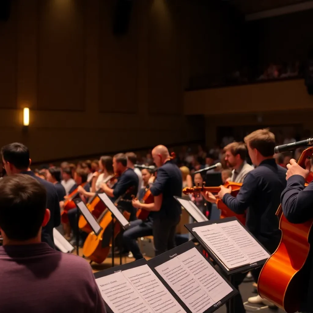 Audience enjoying a performance by TAKE3 at Mississippi State University.