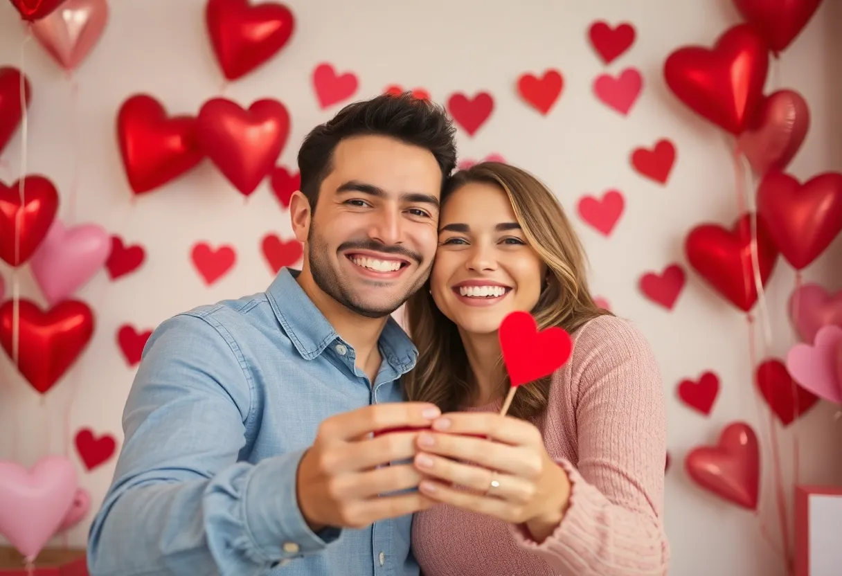 Couples celebrating love during Valentine's Day Contest