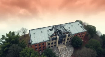 Severe Winds Damage Clay County Jail