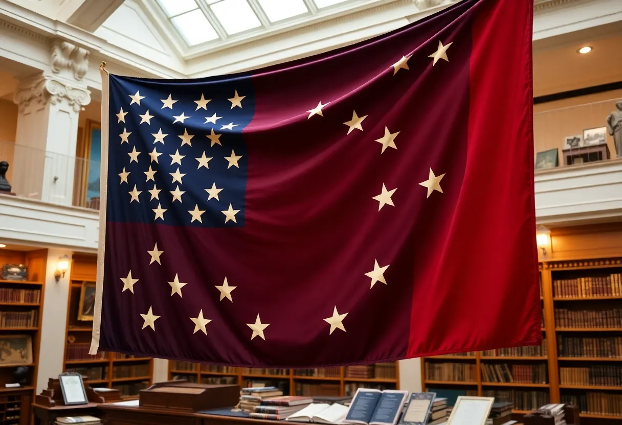 Historic 38-star flag at Ulysses S. Grant Presidential Library
