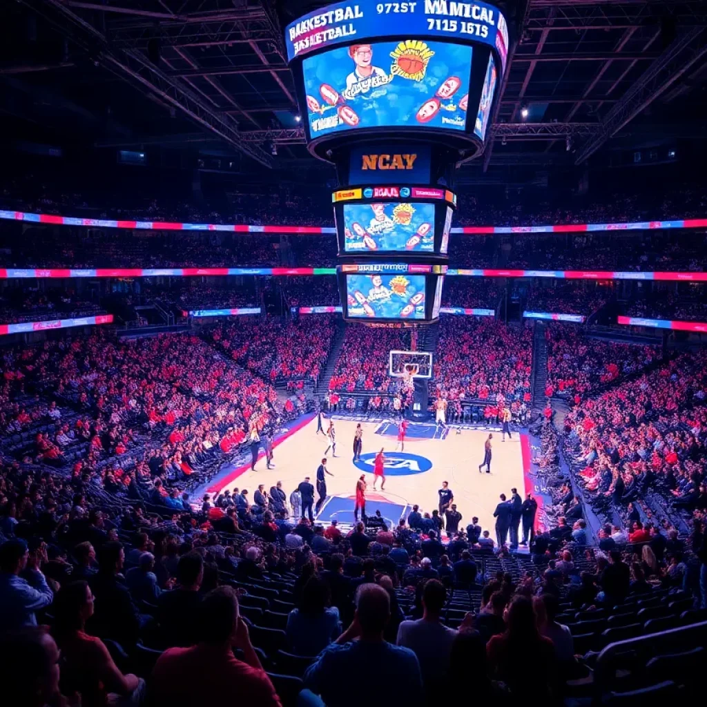 Crowd cheering during a Mississippi State women's basketball game