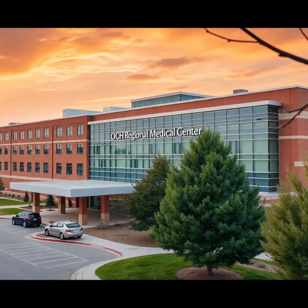 Exterior view of OCH Regional Medical Center in Oktibbeha County