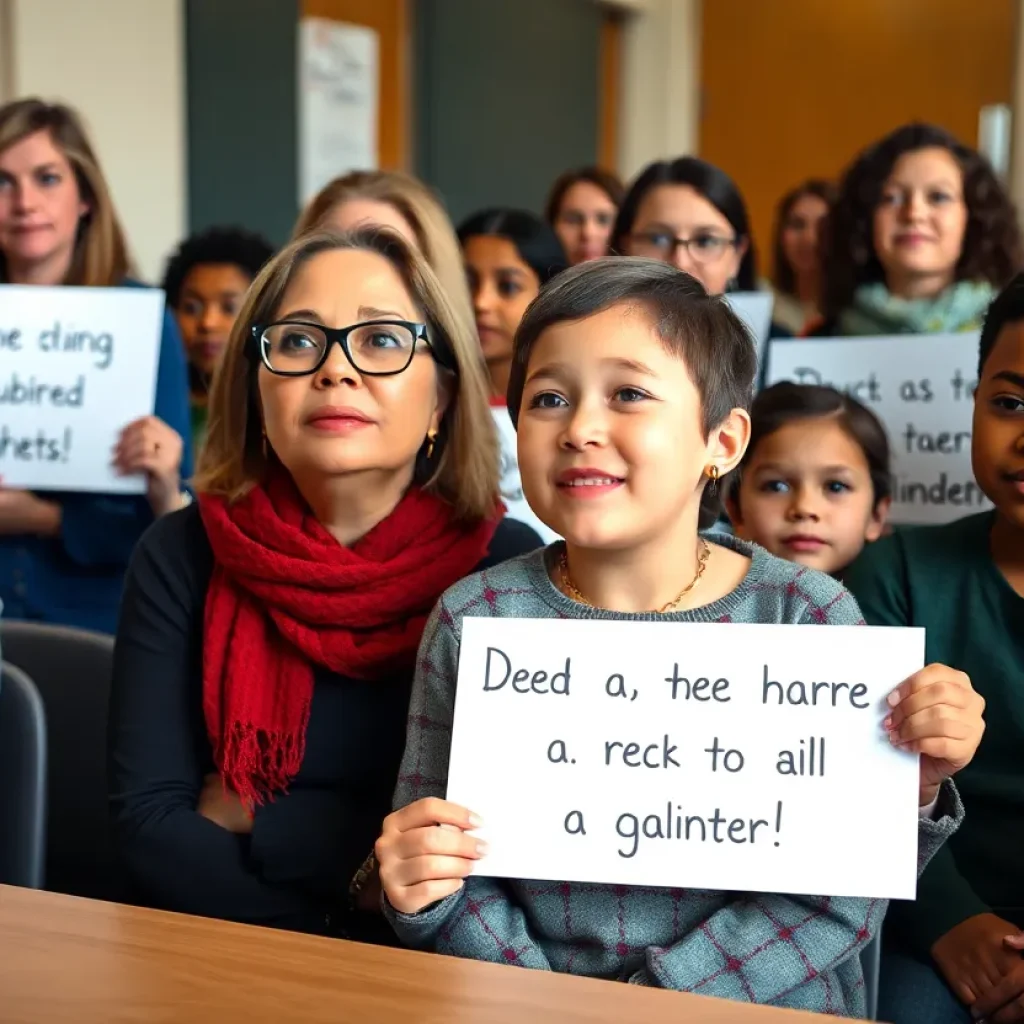 Parents advocating for education rights for disabled children