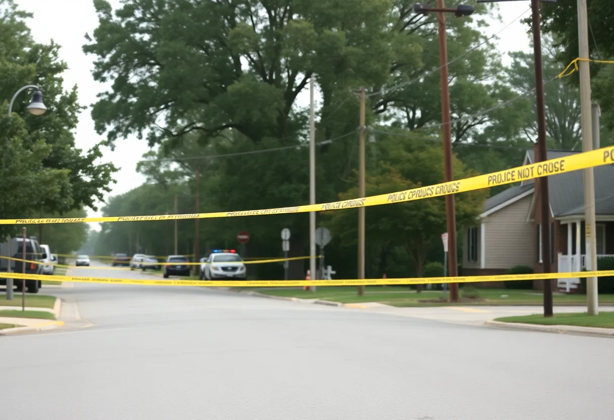 Police investigation at a Starkville shooting scene