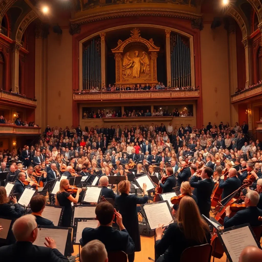 Orchestra performing at Starkville Symphony Concert