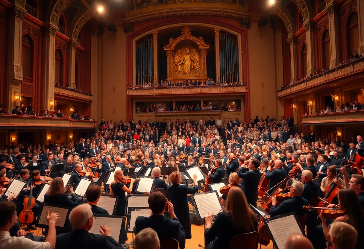 Orchestra performing at Starkville Symphony Concert