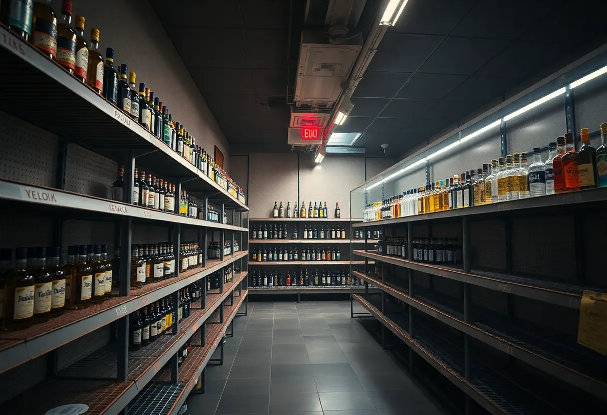 Scene of the tequila heist at Frank's Package Store