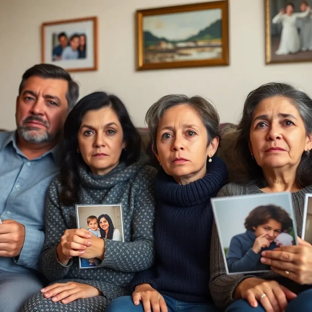 Family anxiously waiting for news of their wrongfully deported loved one.