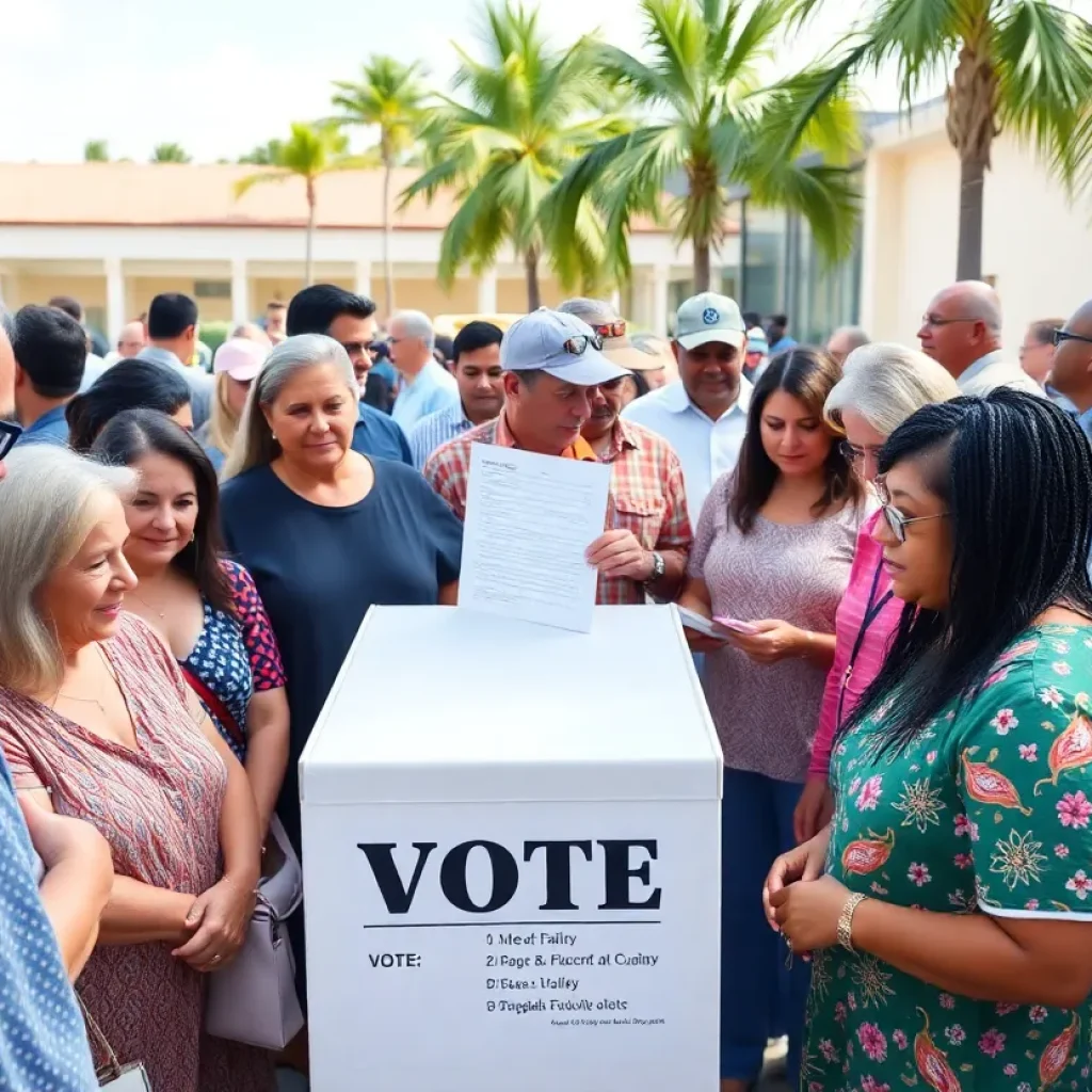 Voters engaging in the Florida 6th District election