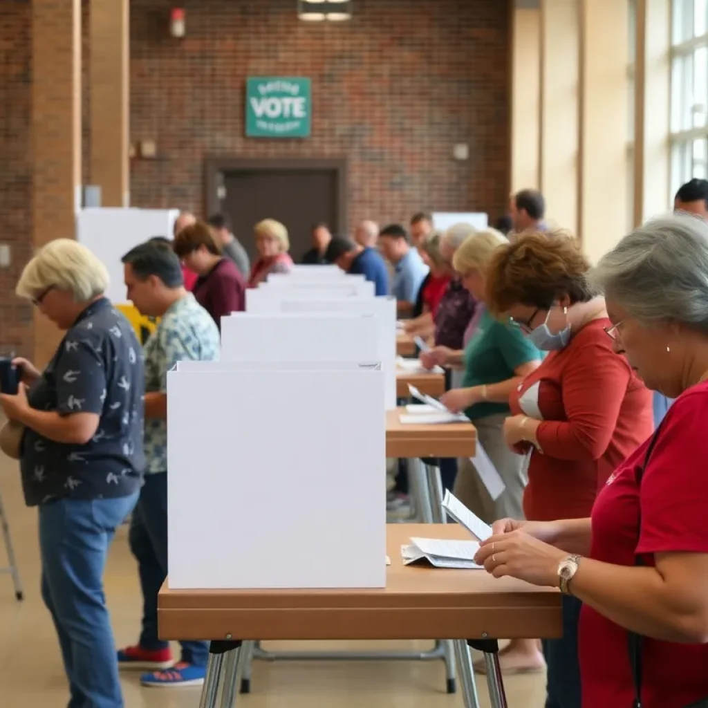 Residents voting in Columbus and Starkville during the 2025 municipal primaries