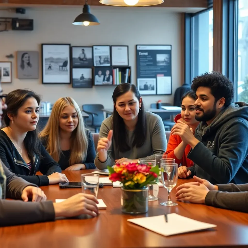 Group discussion about antisemitism education