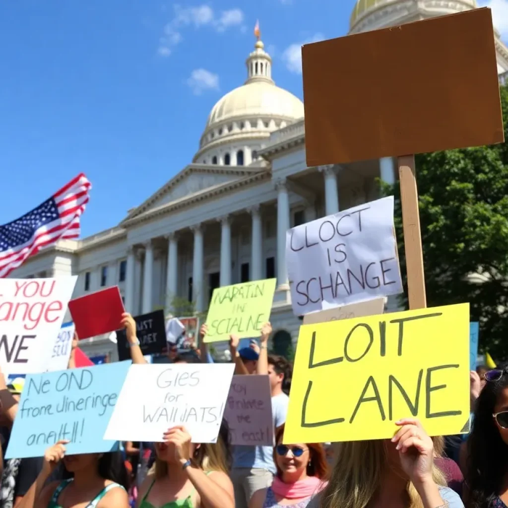 Protesters in Mississippi rally for change on Flag Day