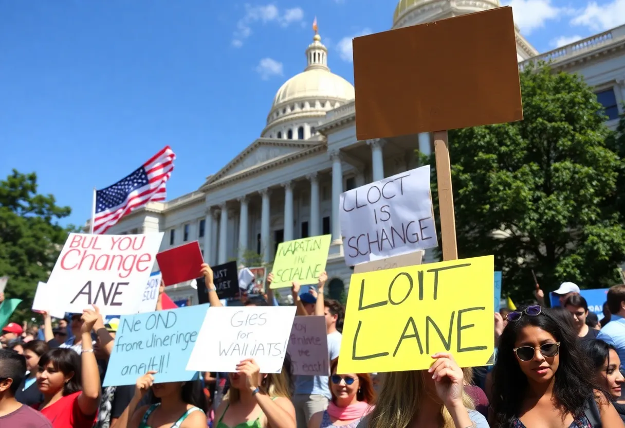 Protesters in Mississippi rally for change on Flag Day
