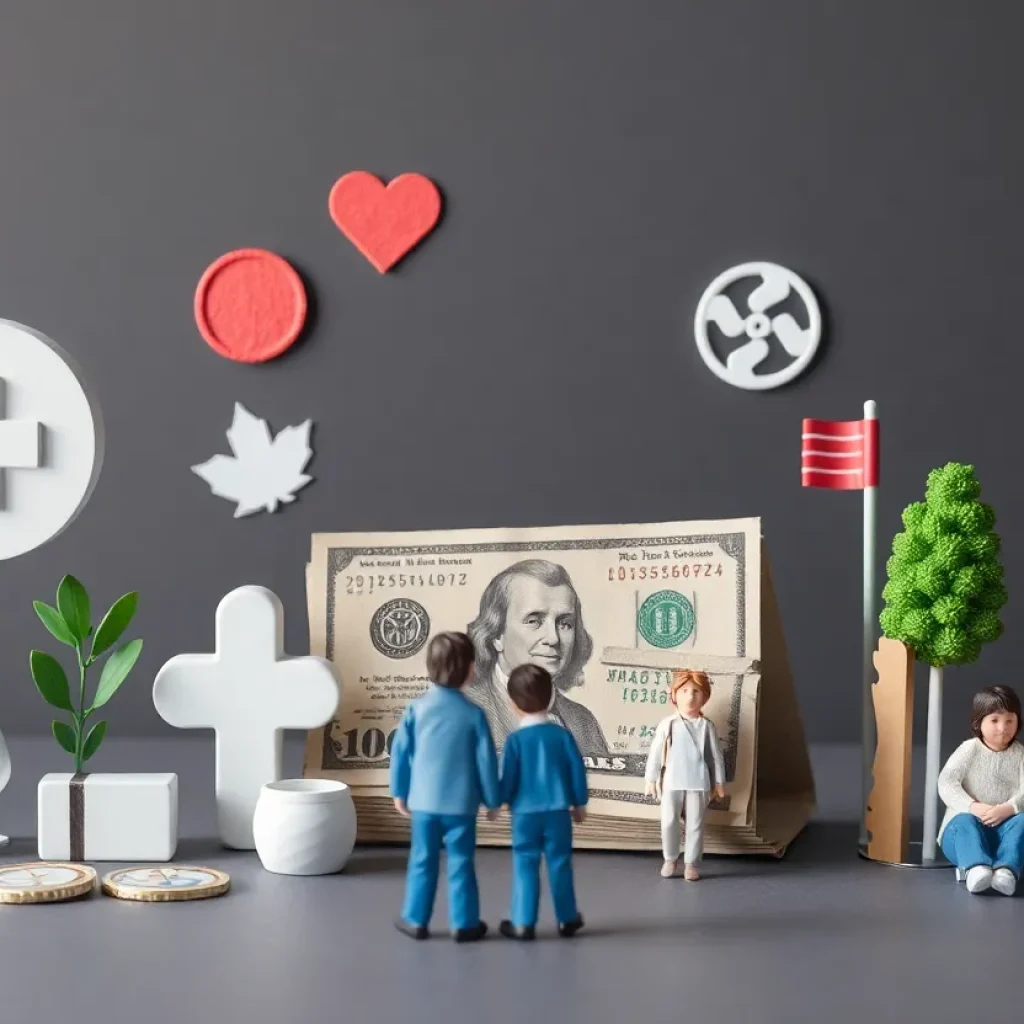 Visual representation of Medicaid cuts and tax reforms impacting families