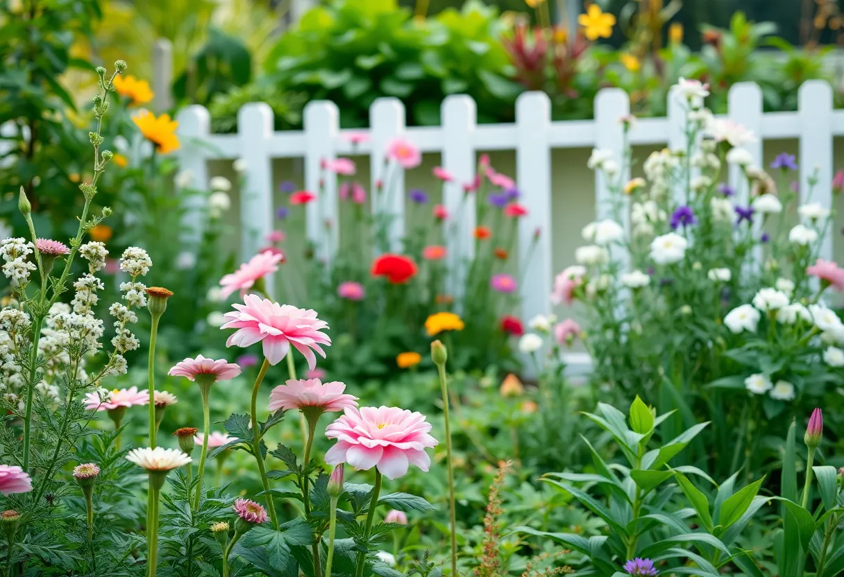 A serene garden representing the memory of a beloved community member.