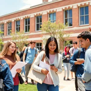 Mississippi State University campus featuring students involved in public service activities.