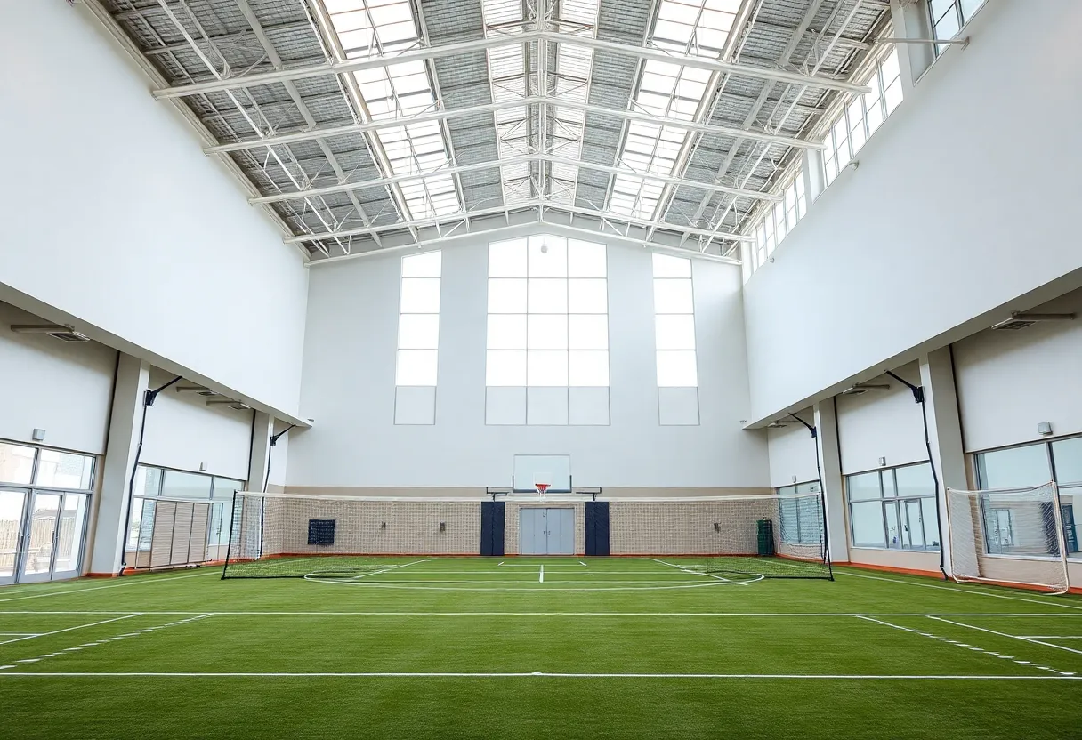 Proposed indoor practice facility at Mississippi State University