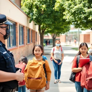 Students being screened for safety at Starkville school campus