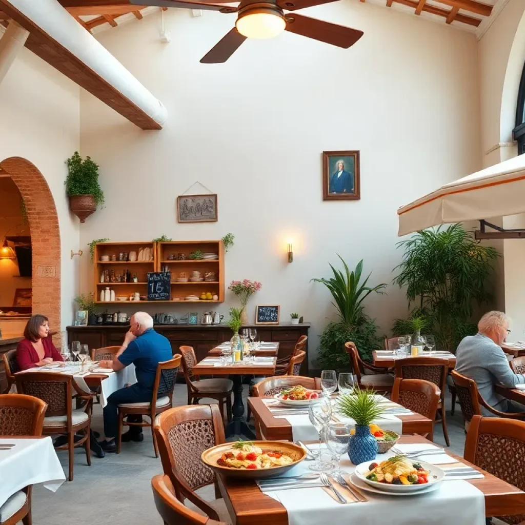 Interior of Taste Restaurant showcasing a warm and inviting atmosphere
