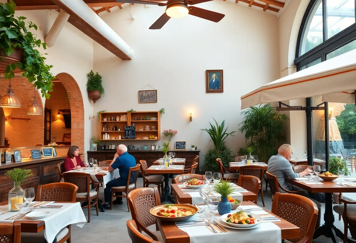 Interior of Taste Restaurant showcasing a warm and inviting atmosphere