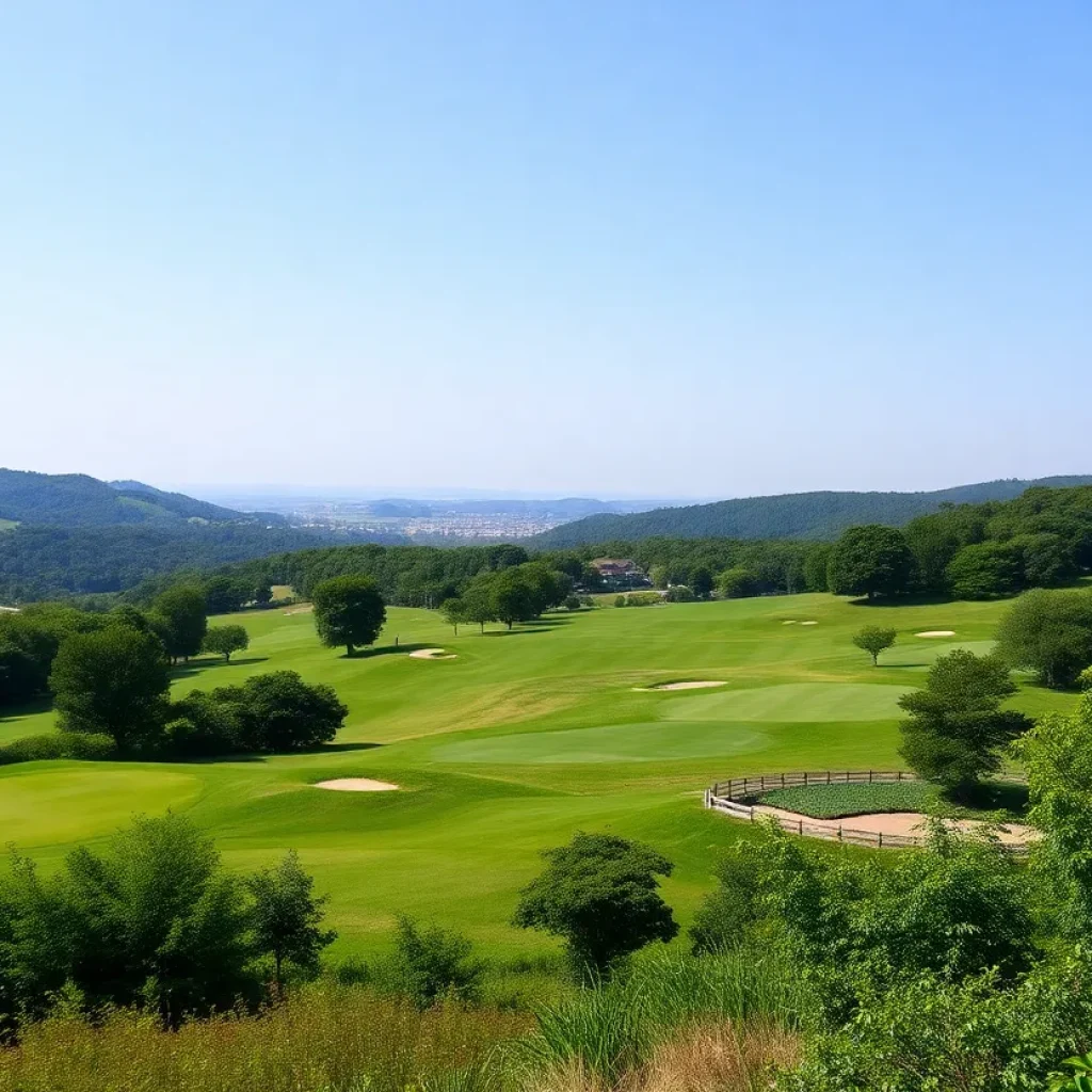 Scenic view of a golf course