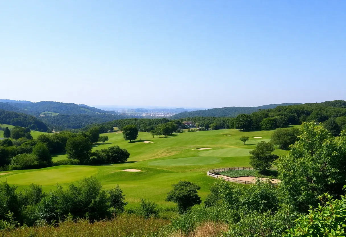 Scenic view of a golf course