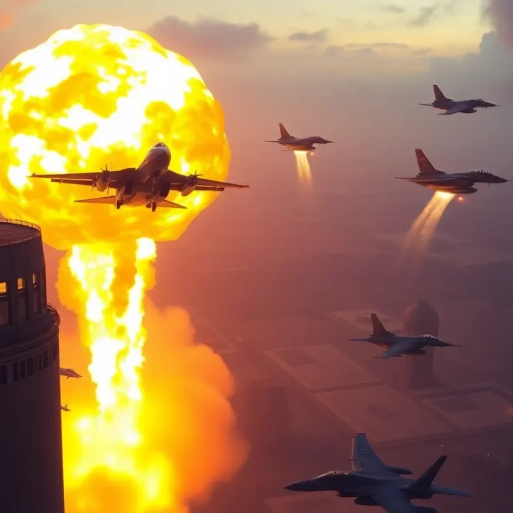 U.S. airstrikes targeting Iranian nuclear facilities