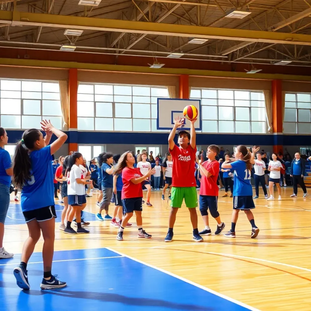 Students participating in athletics at Starkville Academy