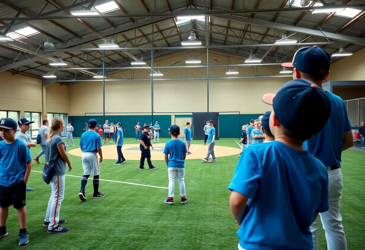 Young athletes training at Starkville Performance Center