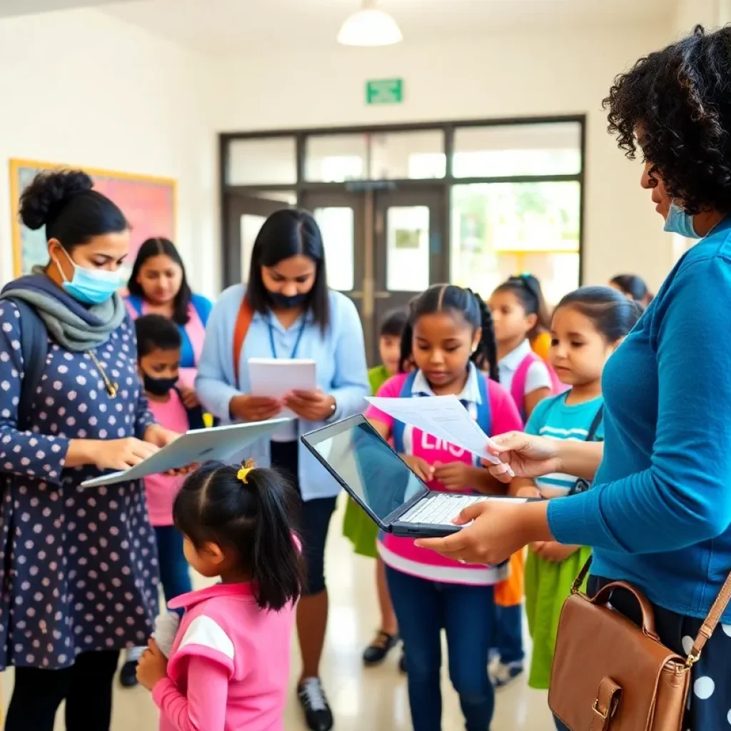 Families receiving support at Starkville's Centralized Registration Help Center
