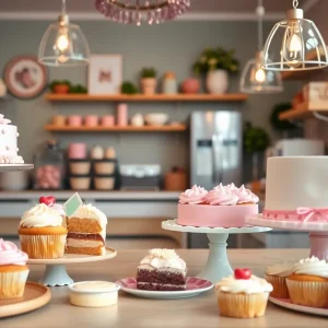 Display of assorted baked goods at Frosted Fork Bakery