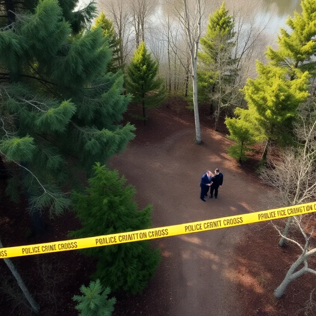 Police investigation scene in Binley Woods related to missing person case