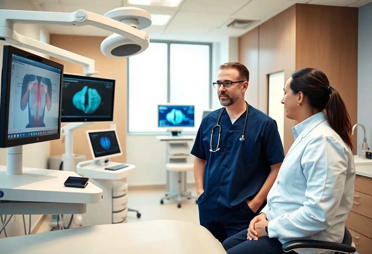 Family Nurse Practitioner Kane McCool providing care at North Mississippi Urology