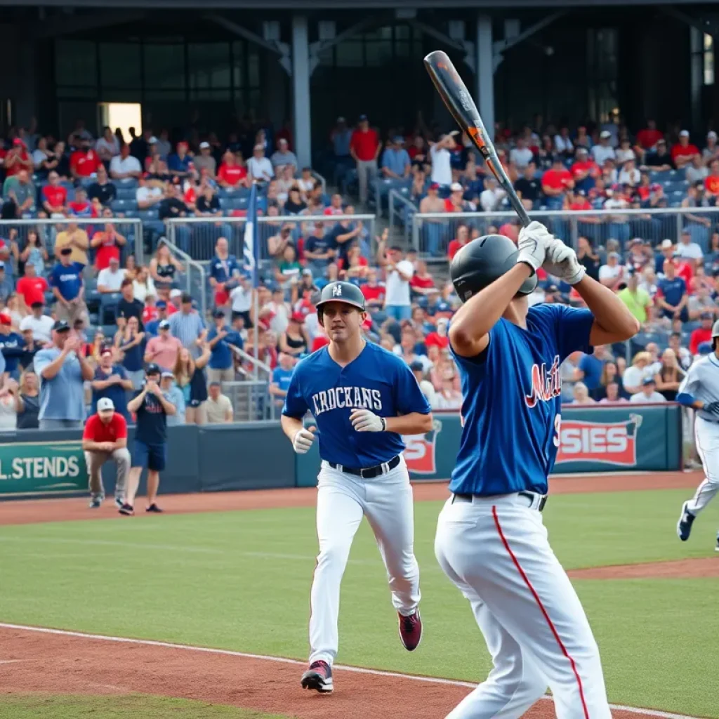 Mississippi State baseball team celebrating a draft success